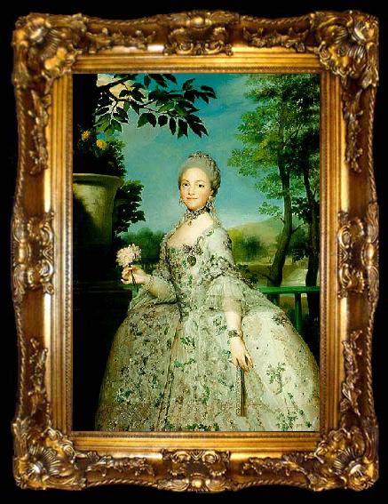 framed  Anton Raphael Mengs the later Queen Maria Luisa of Spain, ta009-2